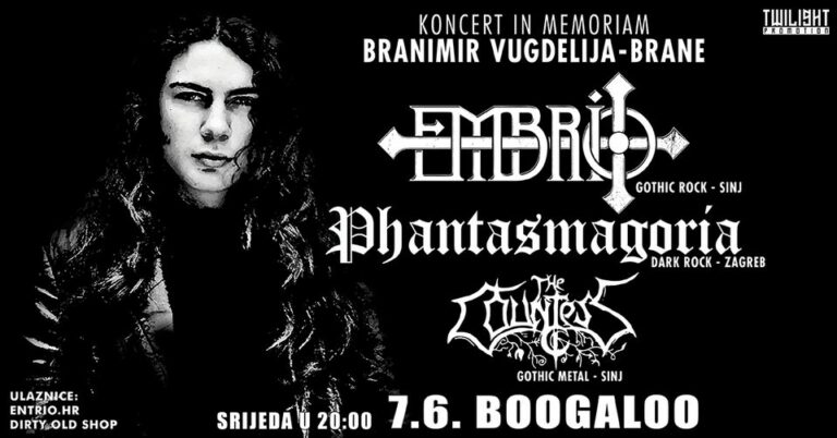 EMBRIO, Phantasmagoria, The Countess, Boogaloo Zagreb, 7.6.2023