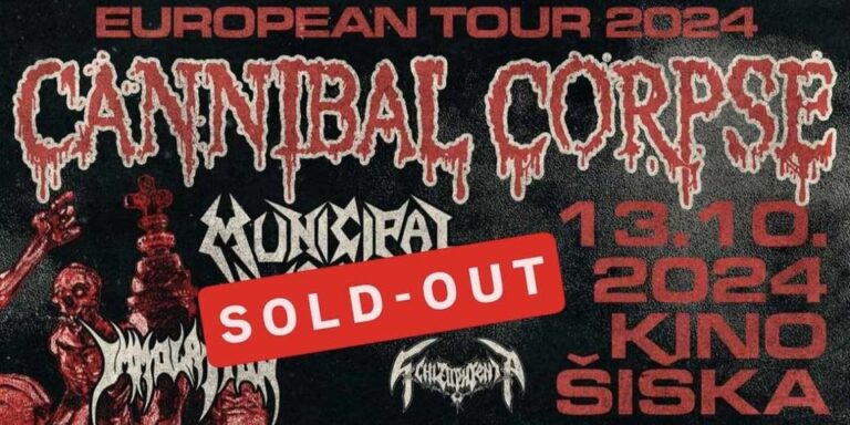 Cannibal Corpse, Municipal Waste, Immolation, Schizophrenia, Kino Šiška, Ljubljana, 13.10.2024