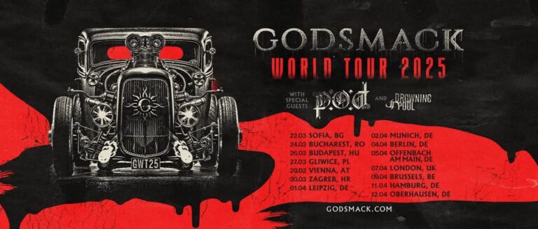 GODSMACK, P.O.D. & Drowning Pool, Bocarski Dom, Zagreb, 30.3.2025