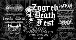 ZAGREB DEATH FEST, Klub Močvara, Zagreb, 14.3.2025