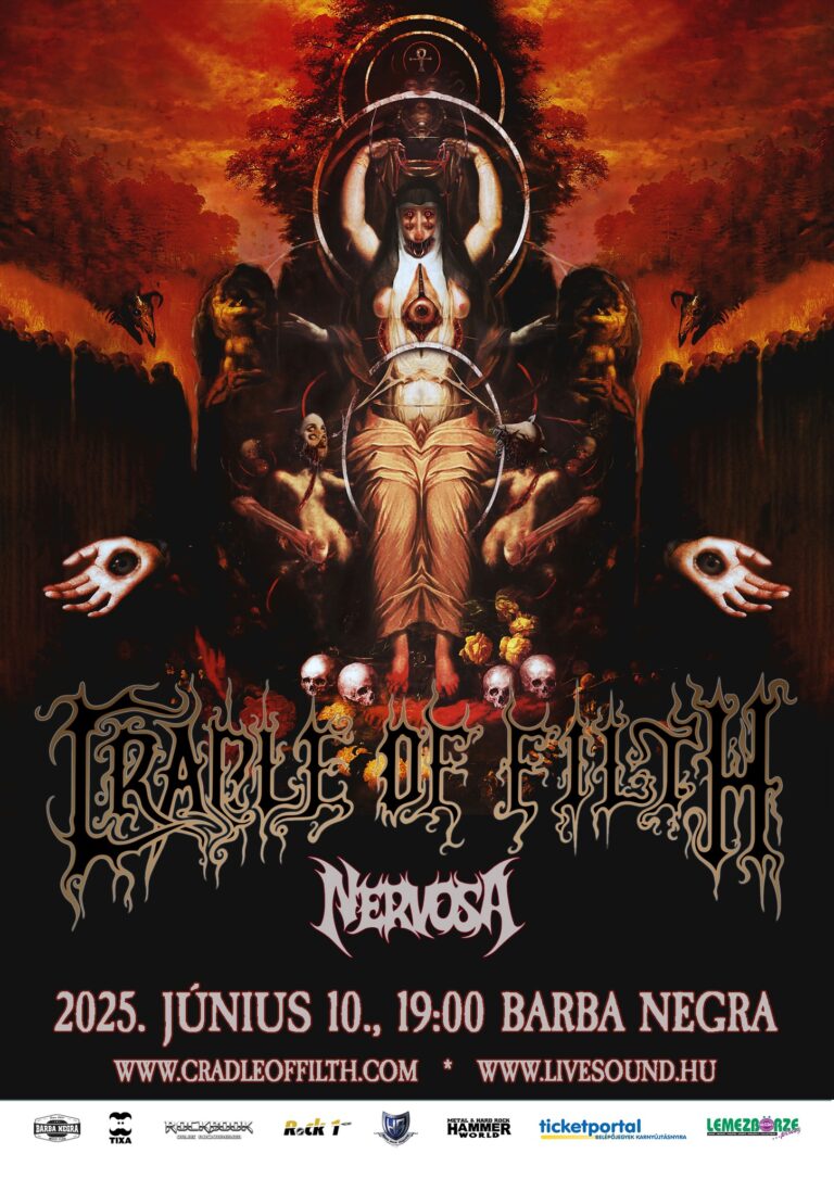 Cradle Of Filth – Barba Negra, Budapest, 10.06.2025